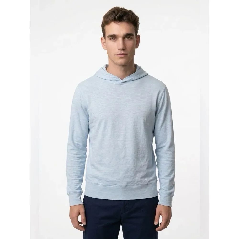 J. Crew Men's Sky Blue Light Weight Hoodie Size Small